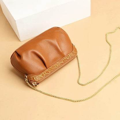 Genuine Leather Cross Body Bag Women Casual Cow Leather Woman's Handbag Fashion Girl Ladies Solid Shoulder Messenger Bags Clutch