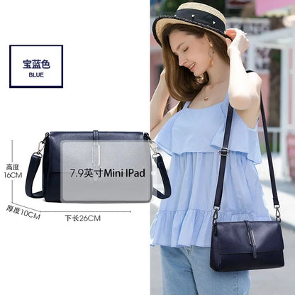 Genuine Leather Crossbody Bag 2024 New Women's Leather Shoulder Soft Leather Small Bag Luxury Bag  Ladies Hand Bags
