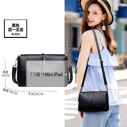 Genuine Leather Crossbody Bag 2024 New Women's Leather Shoulder Soft Leather Small Bag Luxury Bag  Ladies Hand Bags