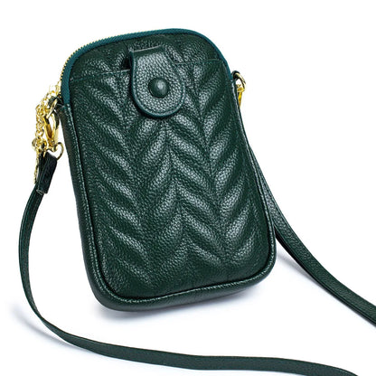 Genuine Leather Crossbody Bags for Women Designer Shoulder Bags Lady Girls Mini Zipper Handbags and Purse Bolsos Para Mujer