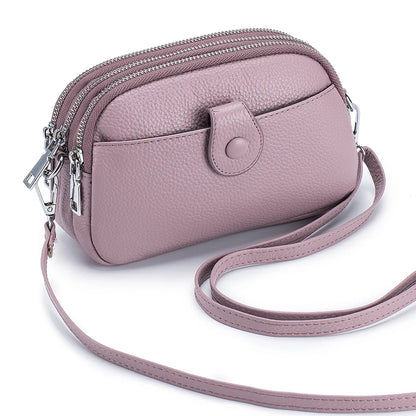 Genuine Leather Fashion Crossbody Bags for Women Mini Shoulder Bag Large Capacity Ladies Bag Purses and Handbags Bolsas De Mujer