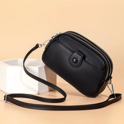 Genuine Leather Fashion Crossbody Bags for Women Mini Shoulder Bag Large Capacity Ladies Bag Purses and Handbags Bolsas De Mujer