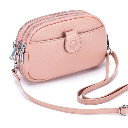 Genuine Leather Fashion Crossbody Bags for Women Mini Shoulder Bag Large Capacity Ladies Bag Purses and Handbags Bolsas De Mujer