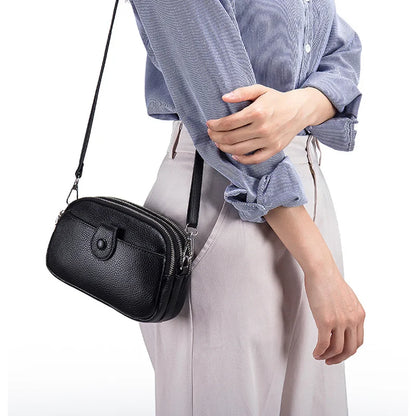 Genuine Leather Fashion Crossbody Bags for Women Mini Shoulder Bag Large Capacity Ladies Bag Purses and Handbags Bolsas De Mujer