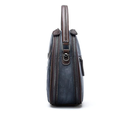 Genuine Leather Handbag Cross body Top Handle Bag For Women Deer Pattern Circular Retro Female Shoulder Tote Messenger Bags