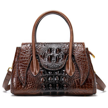 Genuine Leather Luxury Handbags Crocodile Top Handle Bag Designer Satchel Bags For Women Handbag