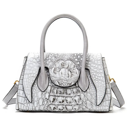 Genuine Leather Luxury Handbags Crocodile Top Handle Bag Designer Satchel Bags For Women Handbag