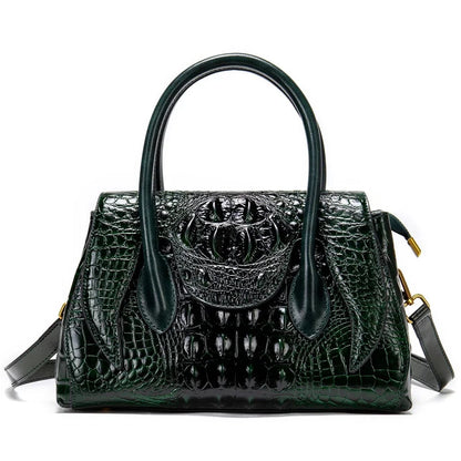Genuine Leather Luxury Handbags Crocodile Top Handle Bag Designer Satchel Bags For Women Handbag