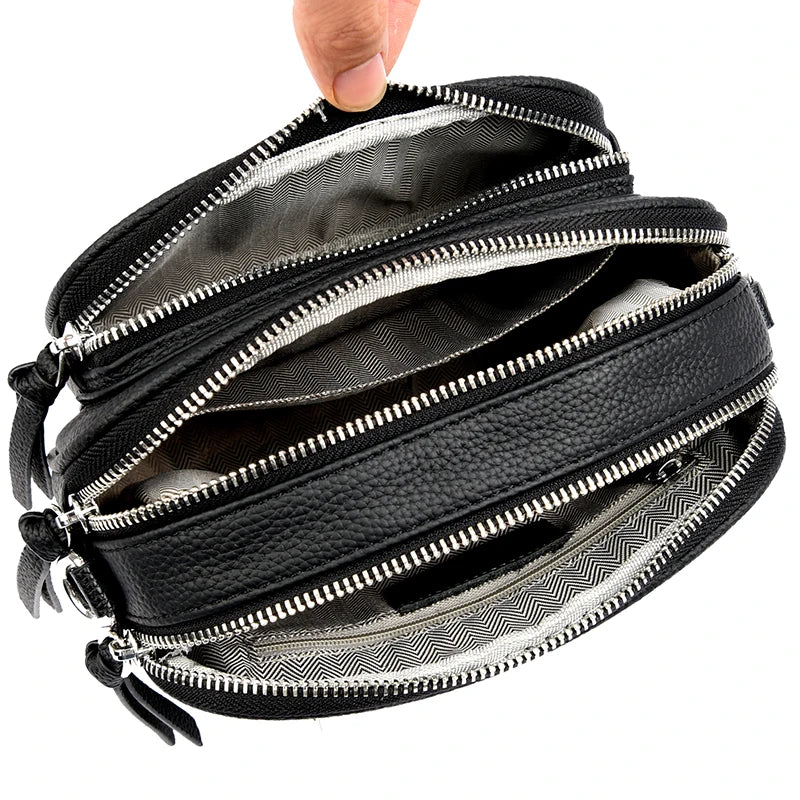 Genuine Leather Luxury Tote Bag Women High-capacity High Quality Cow Leather Handbag Designer Shoulder Messenger Bags Female Sac