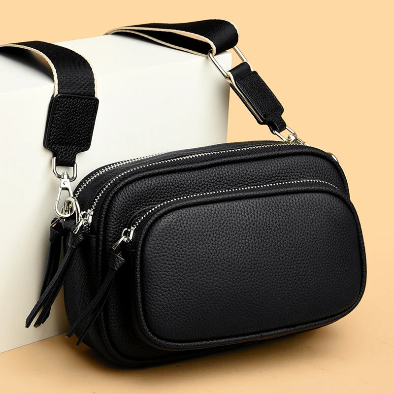 Genuine Leather Luxury Tote Bag Women High-capacity High Quality Cow Leather Handbag Designer Shoulder Messenger Bags Female Sac