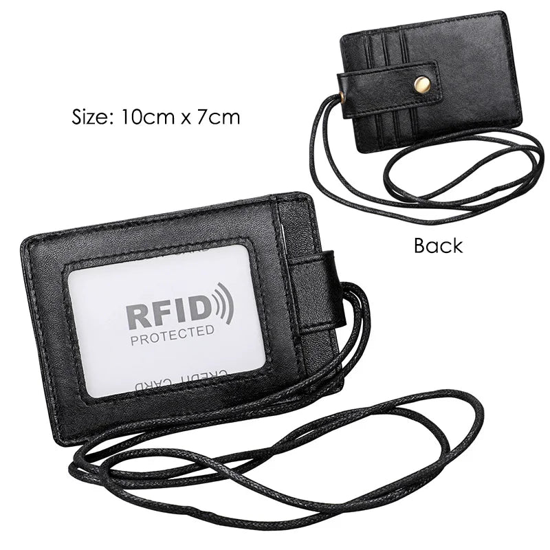 Genuine Leather Men Business Credit Card Holders Black Blue Women Large Capacity ID Cards Wallet Cowhide Coins Money Bags Purse