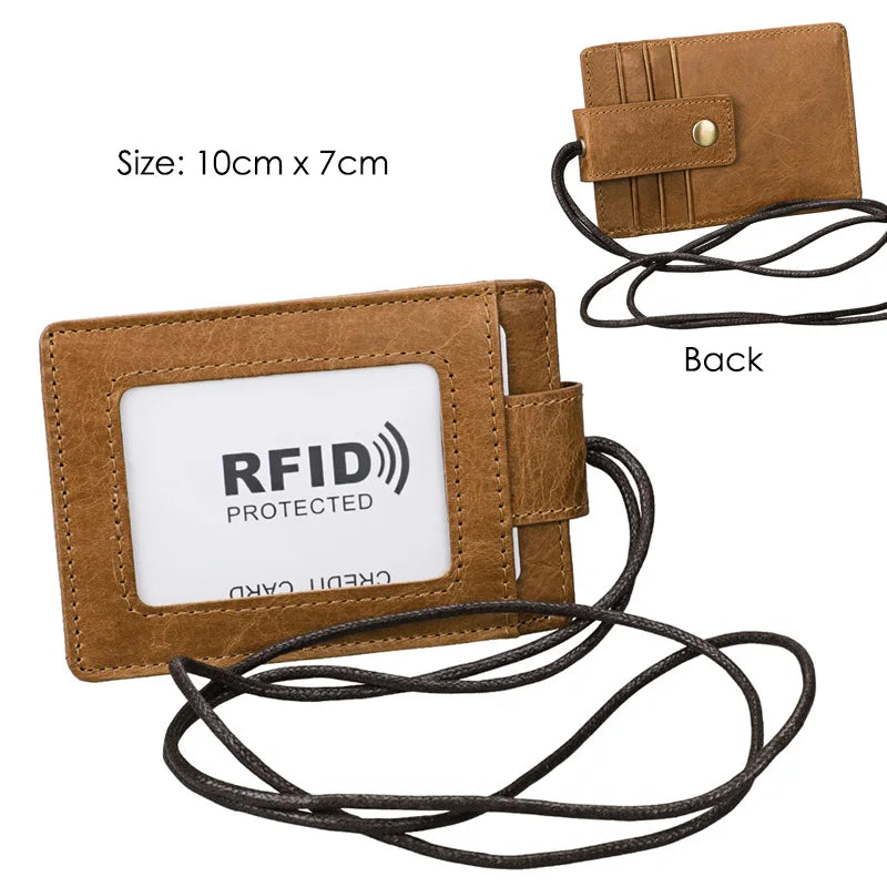 Genuine Leather Men Business Credit Card Holders Black Blue Women Large Capacity ID Cards Wallet Cowhide Coins Money Bags Purse