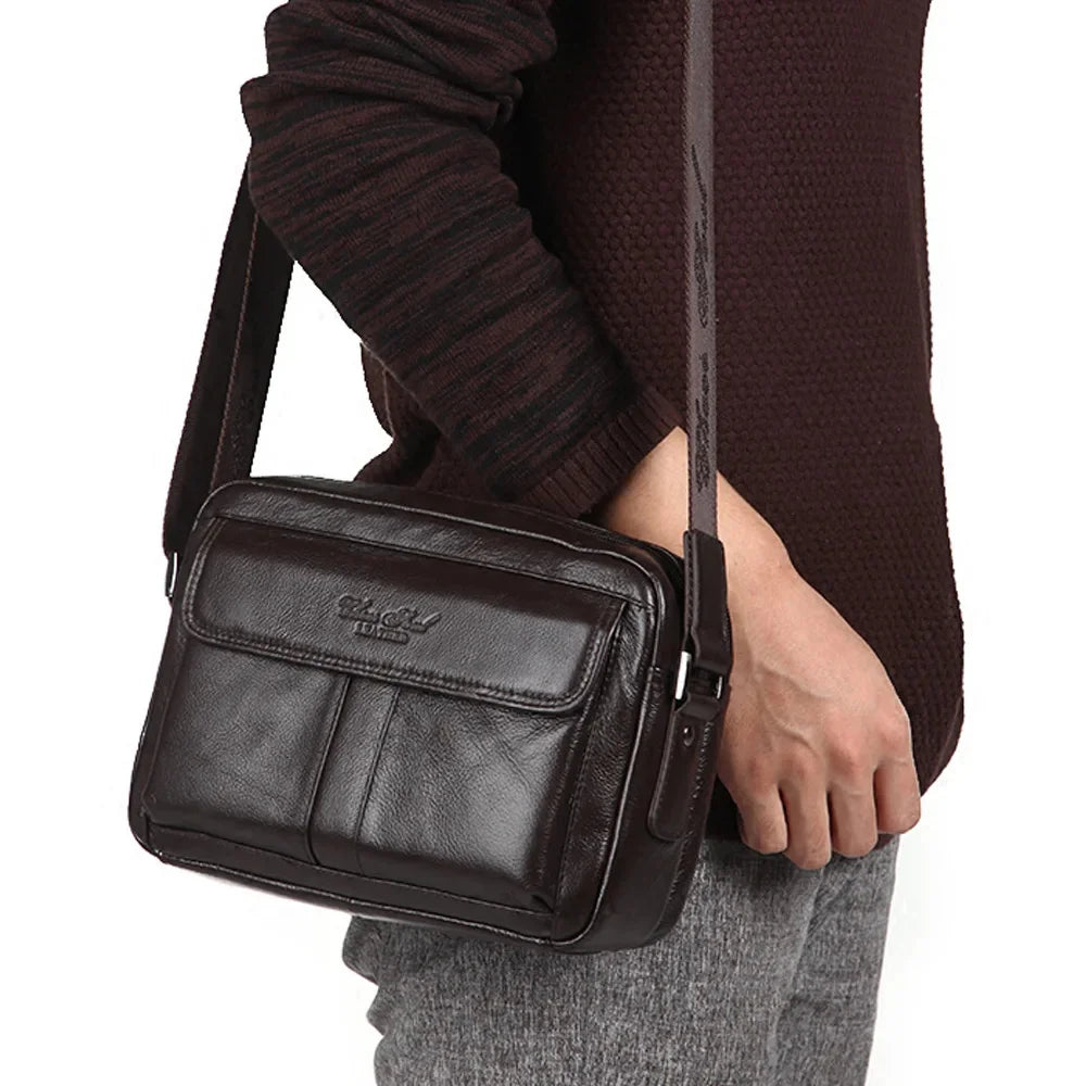 Genuine Leather Men Classical Messenger Fashion Casual Business Shoulder Handbags for man,2015 New Men's Travel Bags Bolsas