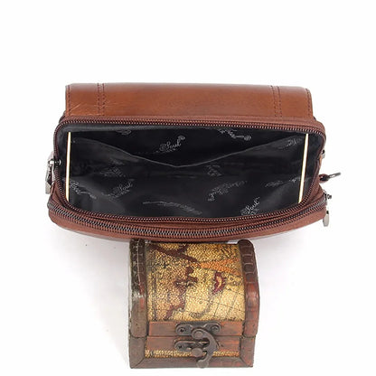 Genuine Leather Men Clutch Wrist Handy Bags Cell/Mobile Phone Case Cover Bag Fashion Pouch Belt Purse Fanny Waist Pack