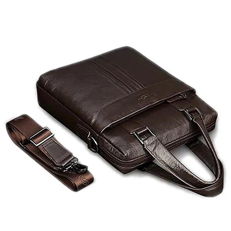 Genuine Leather Men Cross Body Shoulder Handbag Messenger Briefcase Bag Fashion Business Male Real Cowhide Tote Bags