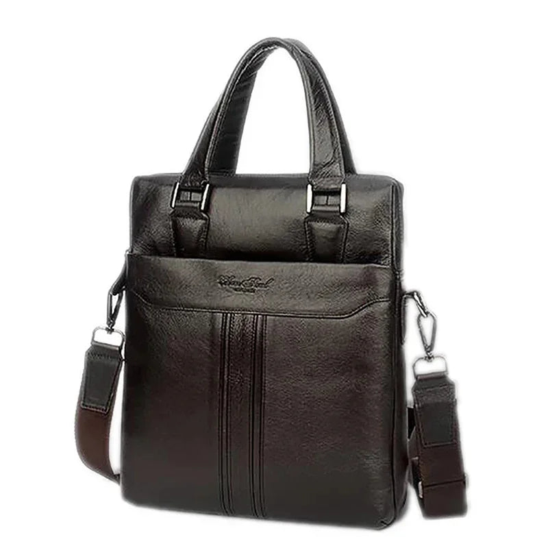 Genuine Leather Men Cross Body Shoulder Handbag Messenger Briefcase Bag Fashion Business Male Real Cowhide Tote Bags