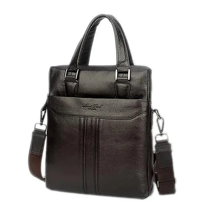 Genuine Leather Men Cross Body Shoulder Handbag Messenger Briefcase Bag Fashion Business Male Real Cowhide Tote Bags