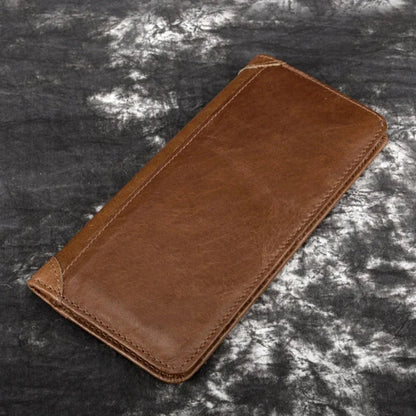 Genuine Leather Men Long Wallet Bifold Purse Credit Card Holder Cash Pocket Male Cowhide Clutch Coin Handbags&Purses Money Bag