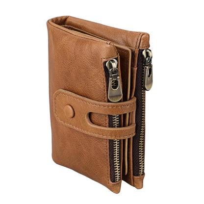Genuine Leather Men's / Anti-theft Brush RFID Cowhide Wallet