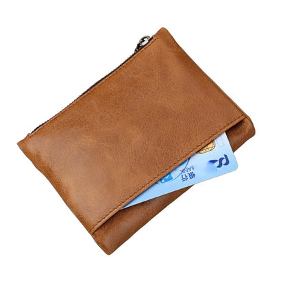 Genuine Leather Men's / Anti-theft Brush RFID Cowhide Wallet