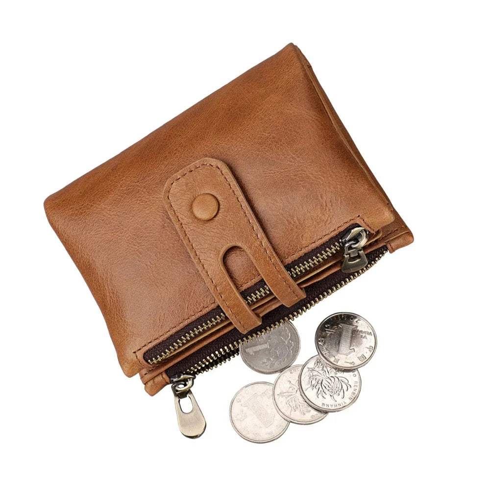 Genuine Leather Men's / Anti-theft Brush RFID Cowhide Wallet