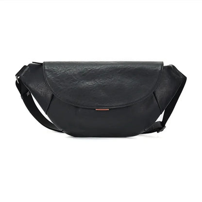 Genuine Leather Men's Chest Large Capacity Shoulder High Quality Cowhide Crossbody Business Male Messenger Bag