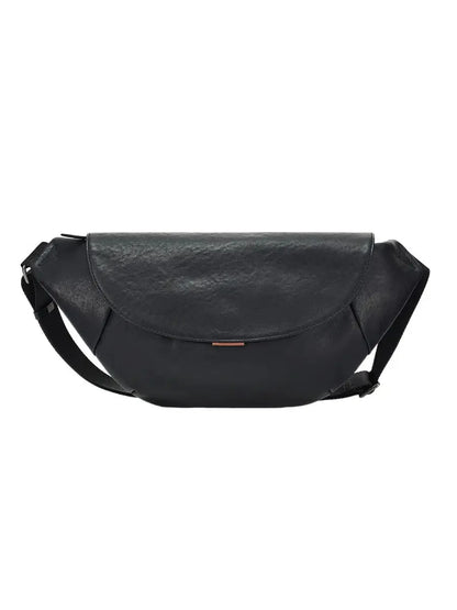 Genuine Leather Men's Chest Large Capacity Shoulder High Quality Cowhide Crossbody Business Male Messenger Bag