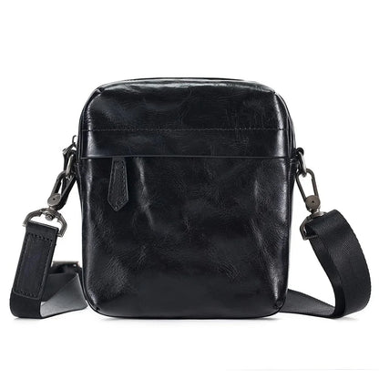 Genuine Leather Men's Shoulder Small Cell Phone Crossbody s Purse Travel Casual Messenger Bag Handbag New