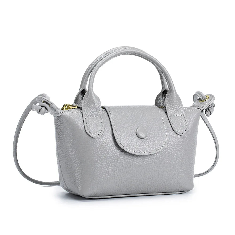 Genuine Leather Mini Crossbody Bags for Women Black Blue Girls Clutch Purse Small Shoulder Bags Sweet Handbags Bolso Mujer