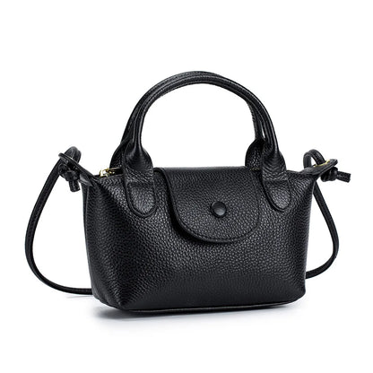 Genuine Leather Mini Crossbody Bags for Women Black Blue Girls Clutch Purse Small Shoulder Bags Sweet Handbags Bolso Mujer