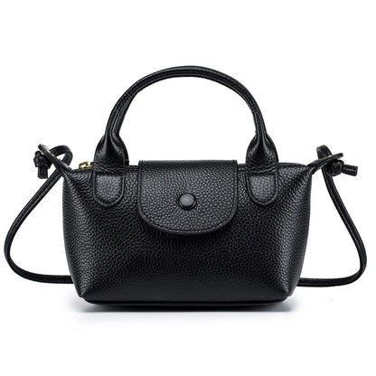 Genuine Leather Mini Crossbody Bags for Women Black Blue Girls Clutch Purse Small Shoulder Bags Sweet Handbags Bolso Mujer