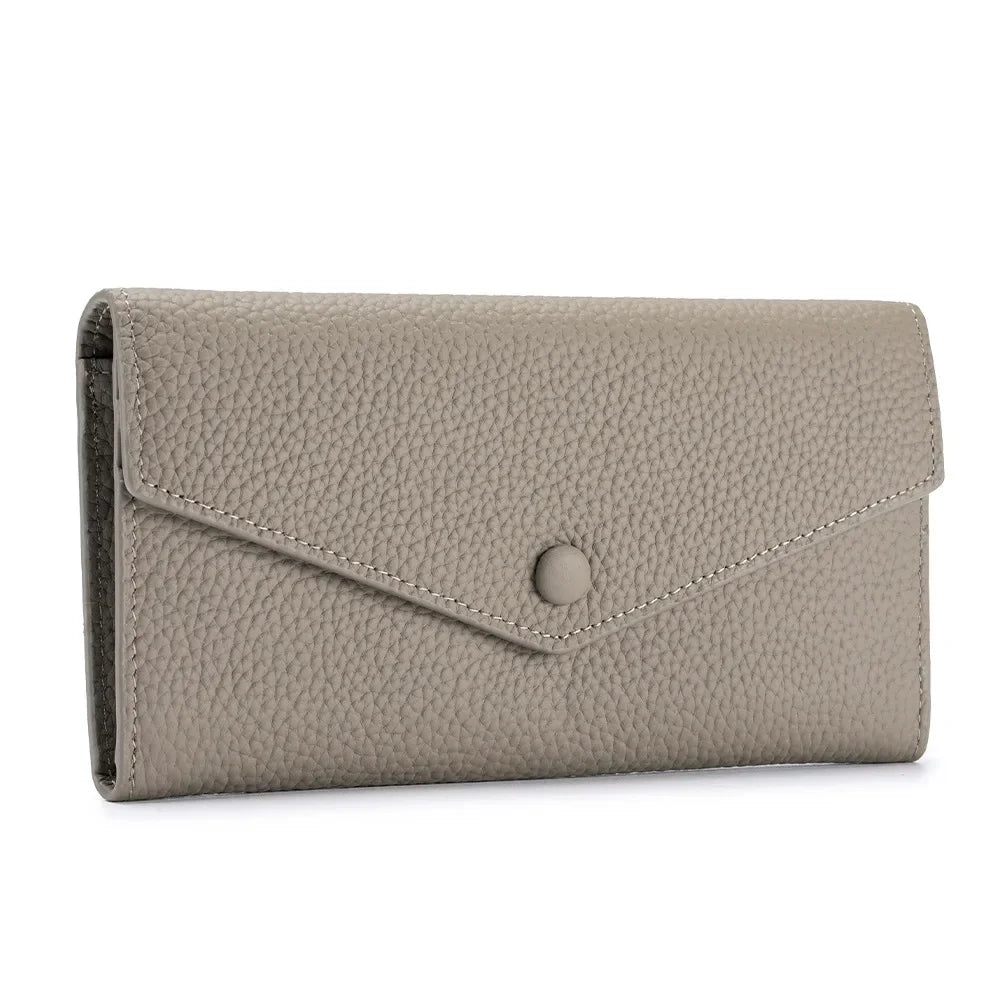 Genuine Leather Multifunctional Long Wallet Envelope Mobile Phone Bag