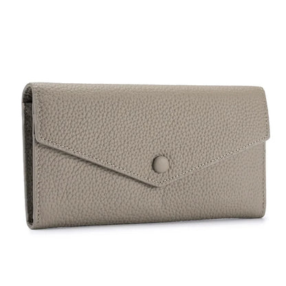 Genuine Leather Multifunctional Long Wallet Envelope Mobile Phone Bag