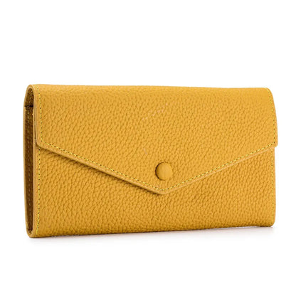 Genuine Leather Multifunctional Long Wallet Envelope Mobile Phone Bag