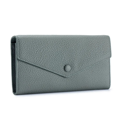 Genuine Leather Multifunctional Long Wallet Envelope Mobile Phone Bag