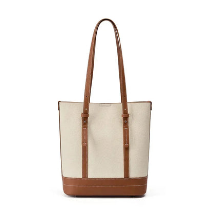 Genuine Leather New Fashion Headlayer Cowhide Bucket Bag for Women's Commuting High Grade Single Shoulder
