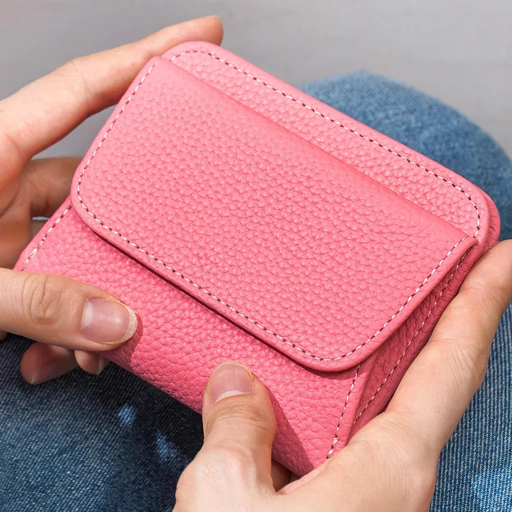 Genuine Leather Purses and wallets Luxury Designer 2024 Trend Multi-Function Folds Short Wallet Card Bag Fashion Lady Coin Purse