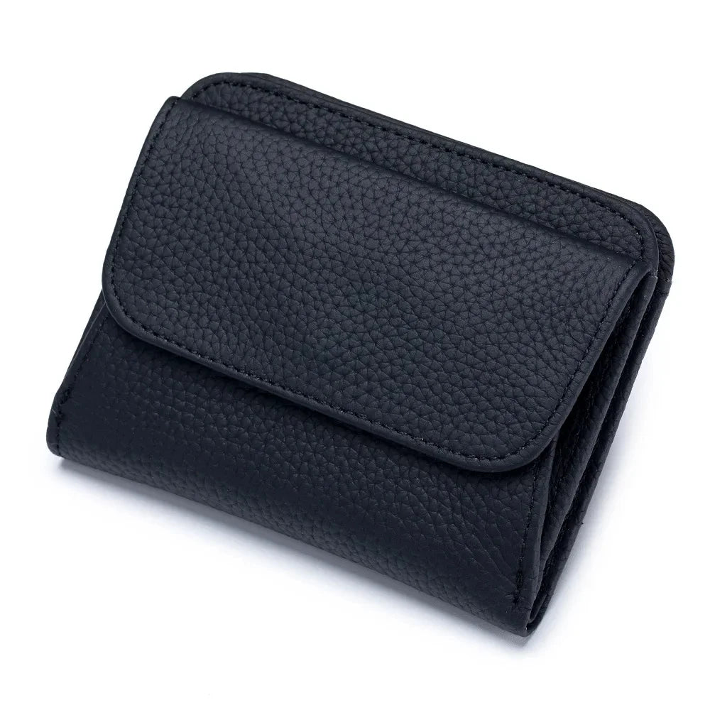 Genuine Leather Purses and wallets Luxury Designer 2024 Trend Multi-Function Folds Short Wallet Card Bag Fashion Lady Coin Purse