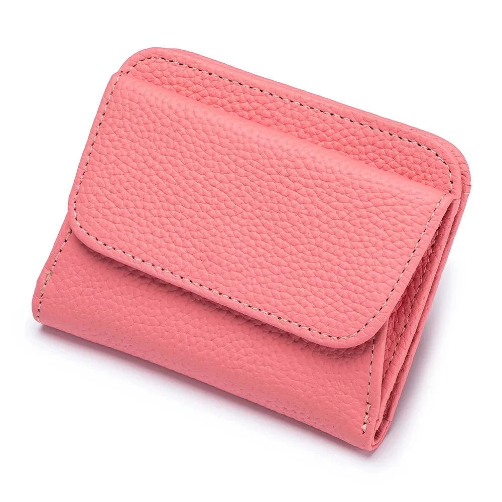 Genuine Leather Purses and wallets Luxury Designer 2024 Trend Multi-Function Folds Short Wallet Card Bag Fashion Lady Coin Purse
