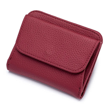 Genuine Leather Purses and wallets Luxury Designer 2024 Trend Multi-Function Folds Short Wallet Card Bag Fashion Lady Coin Purse