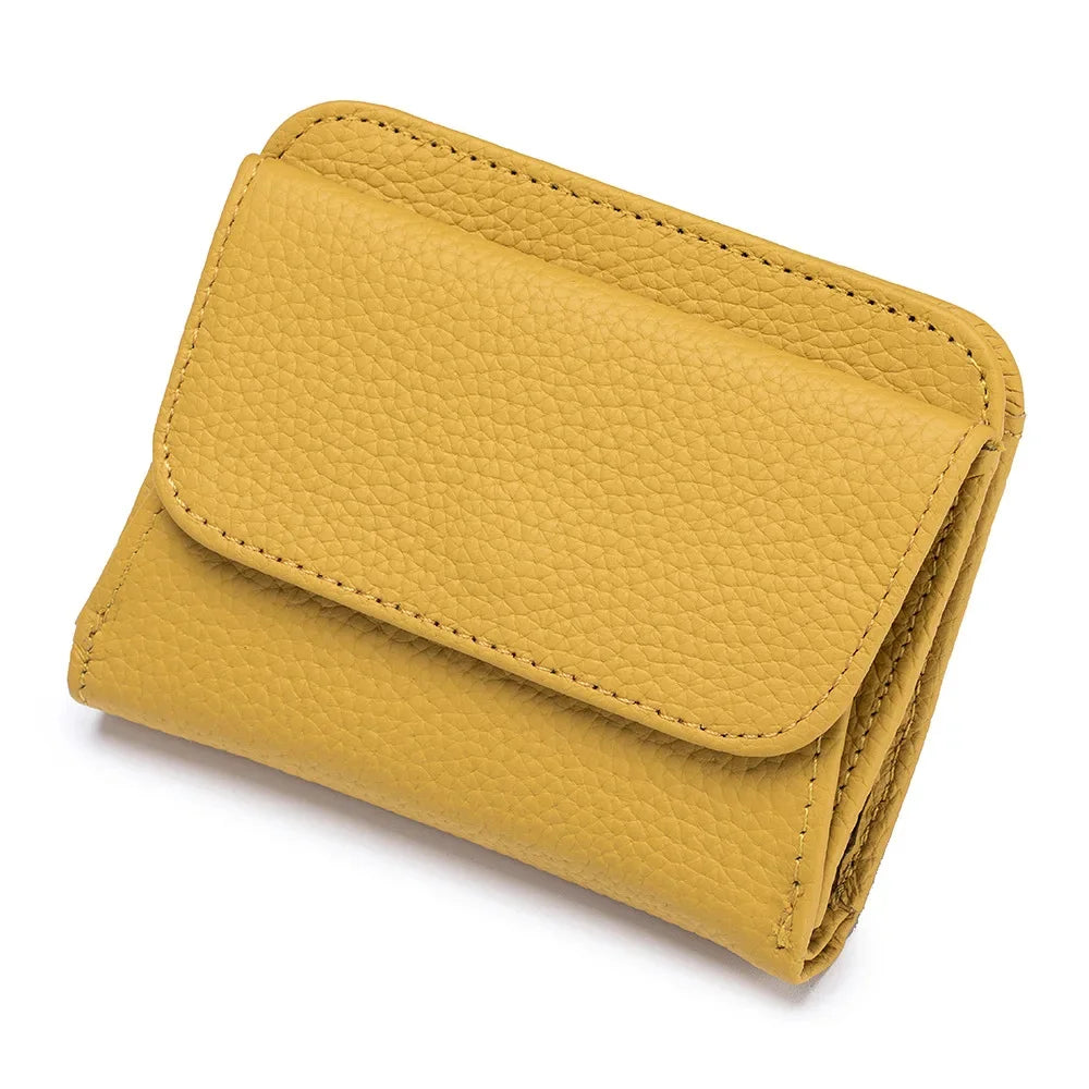 Genuine Leather Purses and wallets Luxury Designer 2024 Trend Multi-Function Folds Short Wallet Card Bag Fashion Lady Coin Purse