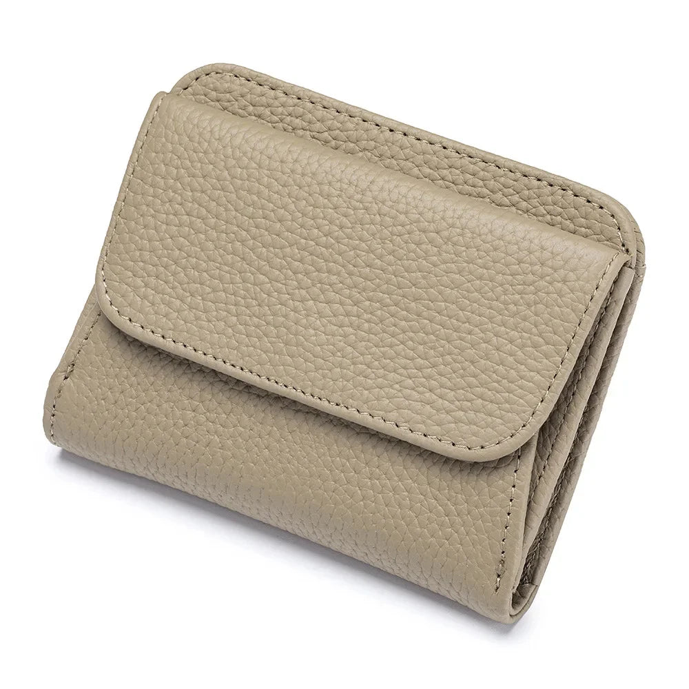 Genuine Leather Purses and wallets Luxury Designer 2024 Trend Multi-Function Folds Short Wallet Card Bag Fashion Lady Coin Purse