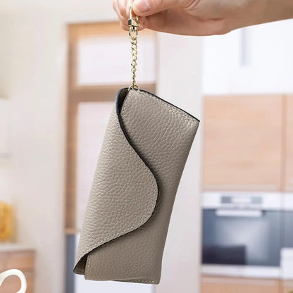 Genuine Leather Reading Bag Fashion Brand Design Sunglasses Pouch Portable Eyeglasses Display Box Storage Glasses Case