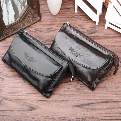 Genuine Leather Real Cowhide Fanny Waist Bag Men Casual Mobile Phone Pocket Purse Hip Belt Bags CrossBody Single Chest Day Pack