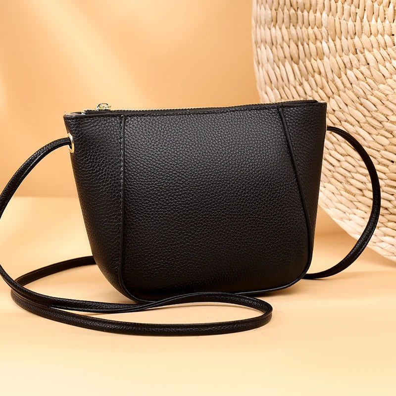 Genuine Leather Real Cowhide Ladies Fashion Women Crossbody Bags For Women 2023 High Capacity Shoulder Bag Handbag Female