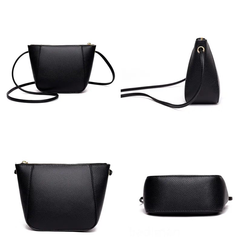 Genuine Leather Real Cowhide Ladies Fashion Women Crossbody Bags For Women 2023 High Capacity Shoulder Bag Handbag Female