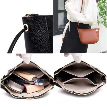 Genuine Leather Real Cowhide Ladies Fashion Women Crossbody Bags For Women 2023 High Capacity Shoulder Bag Handbag Female