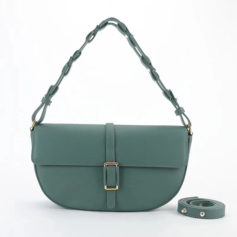 Genuine Leather Saddle For New One Shoulder s Women Handbag Designer Crossbody High Quality Underarm Bag Bolsa