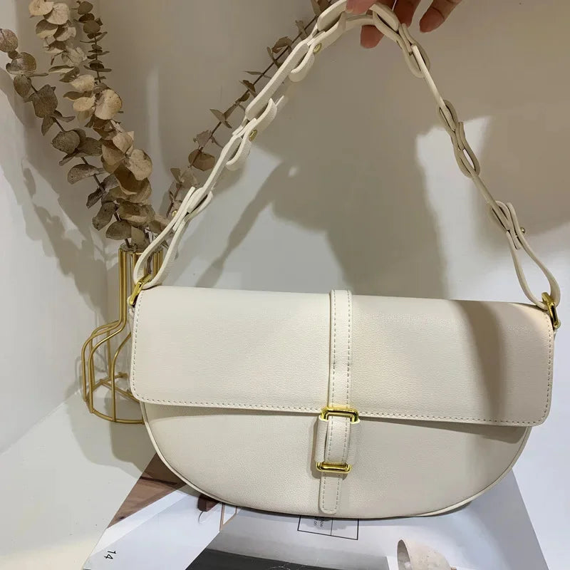 Genuine Leather Saddle For New One Shoulder s Women Handbag Designer Crossbody High Quality Underarm Bag Bolsa