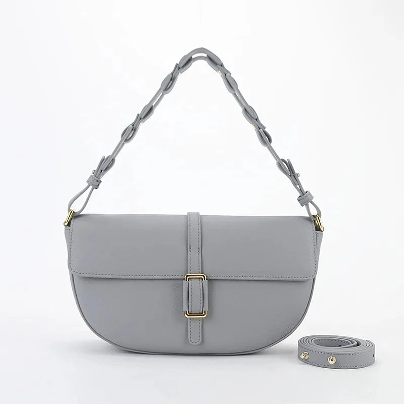 Genuine Leather Saddle For New One Shoulder s Women Handbag Designer Crossbody High Quality Underarm Bag Bolsa